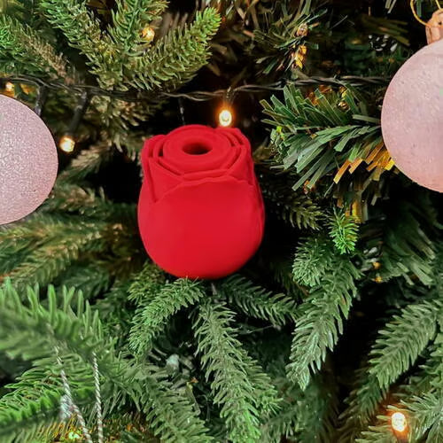 Bestvibe - Rose-Patterned Clitoral Stimulator, 7-Speed Suction Bullet Vibrator