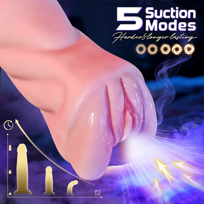 Beate - 5 Sucking & 10 Vibrating Vagina masturbation Cup