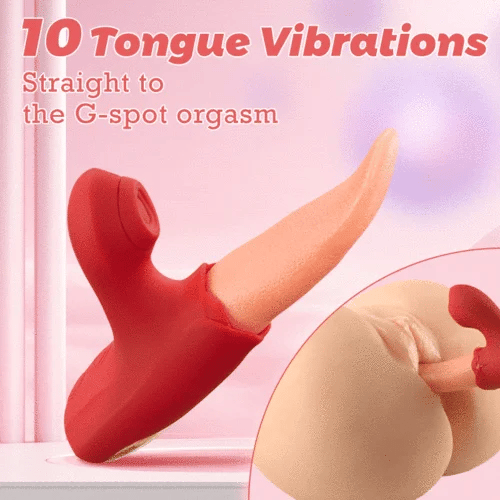-in-1 Flapping Tongue Vibrator Clit Sucking for Intense Blended Orgasms