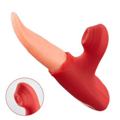 -in-1 Flapping Tongue Vibrator Clit Sucking for Intense Blended Orgasms