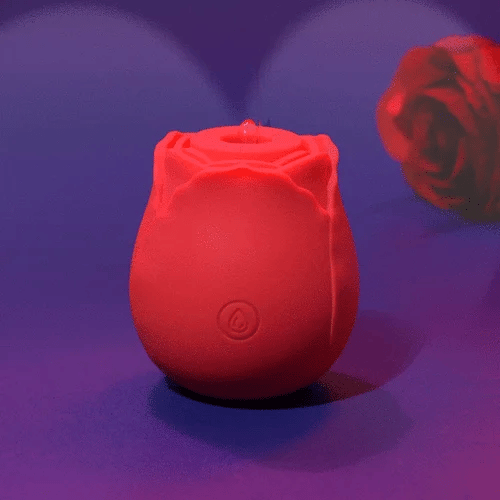 Bestvibe - Rose-Patterned Clitoral Stimulator, 7-Speed Suction Bullet Vibrator