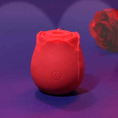 Bestvibe - Rose-Patterned Clitoral Stimulator, 7-Speed Suction Bullet Vibrator