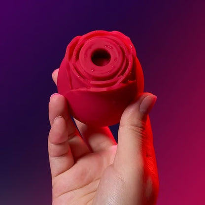 Bestvibe - Rose-Patterned Clitoral Stimulator, 7-Speed Suction Bullet Vibrator