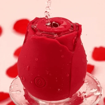 Bestvibe - Rose-Patterned Clitoral Stimulator, 7-Speed Suction Bullet Vibrator