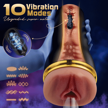 【Free Shipping】Captain - Realistic Suction & Vibration Tight Feeling Different Sensations Automatic Male Masturbator