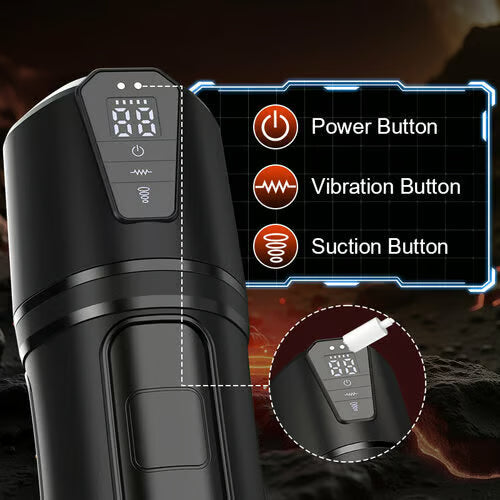 【Free lube】Challenger - 10 Vibrations 5 Suctions Ultra-Realistic Vagina Simulated Masturbator