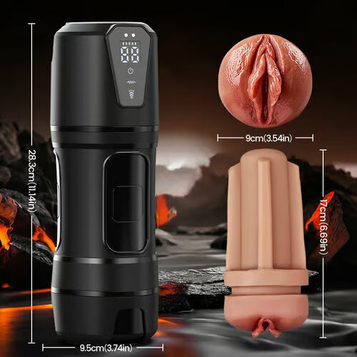 【Free lube】Challenger - 10 Vibrations 5 Suctions Ultra-Realistic Vagina Simulated Masturbator